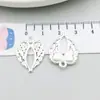 1 novo pingente de liga de prata brilhante letras série asas do amor pingente acessórios para pulseira colar DIY