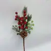 Venda Quente Transfronteiriça Decoração DIY de Pinhas e Folhas de Pinheiro de Natal