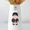 TOP Landing Junior Su Xinhao Acrílico Blanco Llavero Doble Cara Colgante para Bolsa Colgante para Bolsa Estrella