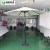 Lâmpada Solar Luminous LED Coluna Média Guarda-sol Manivela Guarda-sol de Praia ao Ar Livre Easley Repelente à Água Guarda-sol de Lazer para Pátio