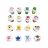 Taza de Crema Tricolor Luminosa de Dibujos Animados Hecha a Mano DIY Pegamento de Crema Luz Nocturna Llavero Accesorios de Joyería Pegamento de Resina