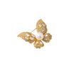 Broche de borboleta de pérola zircônia totalmente incrustada Xiaoxiang luxo requintado elegante alfinete de casaco casaco corpete de inseto