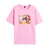 Tendência quente nova da Amazon de origem transfronteiriça camiseta masculina e feminina solta de manga curta estampada com borboleta de desenho animado