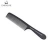 Peine de fibra de carbono con funda Tony para peluquería, peluquería, peine para el cabello, peine para el cabello, corte de barbero, fábrica negra, venta al por mayor