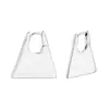 Pendientes de Bolso Triangular Brillantes de Industria Pesada Europea y Americana Pendientes de Diseño Único Pendientes de Moda para Mujer Pendientes de Estilo Callejero