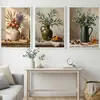 Pintura de lienzo de tres paneles sala de estar dormitorio mesita de noche núcleo de pintura lienzo al óleo de alta definición estilo chino pintura decorativa pintura para colgar personalización del cliente