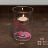 Candelabro de vidrio Hurricane de cilindro estilo europeo, lámpara de aceite, portavelas a prueba de viento, decoración creativa para el hogar, regalo para cena a la luz de las velas
