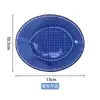 Plato Plano Cuadros Pequeños Frutas Estilo Coreano Dopamina Plato para Pasta Vidrio Resistente al Calor Hogareño Mini Plato para Salsa Plato de Cena