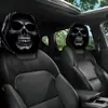 Funda para reposacabezas de coche con estampado personalizado de calavera oscura, funda universal para almohada de coche, se puede personalizar con logo y hacer según las imágenes proporcionadas