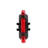 Luz Trasera Recargable por USB para Bicicleta de Montaña 5 LEDs Impermeable Super Brillante Luz de Advertencia DC918 BS216