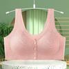 Sujetador de Maternidad Tallas Grandes Transfronterizo Ropa Interior Delantero Push-up Sin Marca Sin Aro de Acero Tipo Chaleco Ropa Interior para Mujeres de Mediana Edad y Mayores Sujetador