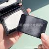 Cuero PU negro supersuave NS reemplazo Terciopelo de cristal ultrafino rectangular redondo pastilla de polvos especial reemplazo borla de polvos supersuave