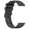 Para Huawei Watch GT5 46mm Watch GT4 Raya Vertical Camino Color Sólido Correa de Silicona Relleno de Aceite Doble Color