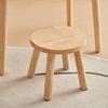 Mesa Infantil Nórdica de Madeira Maciça, Mesa Baixa para Escrita e Desenho de Jardim de Infância, Mesa com Banqueta Específica para Estudo, Cadeira de Madeira Natural, Design Simples