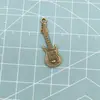 Pingente Retro Y2K Guitarra Violino Notas Musicais Doce Estilo Cool Pulseira de Liga Metálica Colar Charme Artesanal DIY