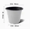 Vasos para Mudas Brancos, Vasos de Flores Bicolores, Vasos de Flores de Plástico para Plantar Mudas, Vasos Grandes para Viveiro de Flores, Vasos para Mudas Bicolores