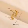 Acero de Titanio Europeo y Americano Simple Moda Versátil Acero Inoxidable Forma de Serpiente Hojas y Flores Metálico Ajustable Pulsera de Gama Alta