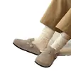 Nuevos Zapatos Birkenstock Otoño e Invierno 2026 para Mujer, Birkenstock Cerrados con Forro de Lana, Pantuflas Peludas Suaves y Versátiles, Zapatos Perezosos de Ponerse sin Atar con Suela Gruesa que Aumentan la Altura