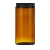 Vaso para Velas Grande Marrón Transfronterizo Portavelas de Vidrio Botella Vacía 1000ml Vaso/Tarro para Velas de Aromaterapia Marrón con Tapa