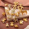 Novedades Transfronterizas Europeas y Americanas, Colgantes de Animales de Diamantes DIY Lindos y Exquisitos, Colección Versátil de Colgantes Chapados en Acero Inoxidable con Oro de 18 Quilates