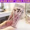 Caja de Almacenamiento para Brochas de Maquillaje, Almacenamiento para Lápices de Cejas, Tapa Abatible a Prueba de Polvo, Caja de Almacenamiento Acrílica Simple para Mesa de Tocador de Escritorio de Amazon