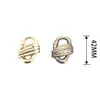 Botões Decorativos de Metal com Argola em Estoque para Casacos, Trench Coats, Suéteres com Acabamento de Luxo