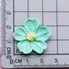 Pinza de Pelo Flor Pequeña de Cinco Pétalos Flor de Loto Cuerda para el Cabello Pinza de Garra Funda de Teléfono Materiales DIY Accesorios de Resina Parche