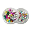Paquete Mixto de Decoraciones para Uñas Coloridas de Estrella de Cinco Puntas de 3 mm, Brillantes Mini Pedrería de Cristal de Dorso Plano, Accesorios de Pedrería para Uñas DIY Usables