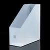 Organizador de Arquivos de Mesa Minimalista Fosco Transparente Caixa de Armazenamento de Documentos de Escritório Caixa de Armazenamento Estilo Japonês Porta-Arquivos