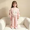 Conjunto de Sudadera para Niñas Amazon Primavera/Otoño 2026 Nuevo de Moda Estilo Urbano Conjunto de Dos Piezas de Sudadera y Pantalón de Chándal para Niños