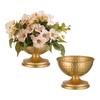 Maceta de hierro estilo europeo dorada al por mayor Amazon comercio exterior arreglo floral vintage decoración de boda decoración de jarrón de flores secas