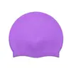 Touca de Silicone de Cor Sólida para Natação de Adultos, Touca de Natação Multicolorida, Silicone de Peça Única, 60g, Atacado de Equipamentos de Natação da Fábrica de Origem