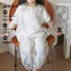 Pijama para Niños de Gasa de Algodón de Bambú Clase a Primavera y Verano Ropa de Casa para Niñas Verano Ropa Fina Acondicionada para Niños y Bebés