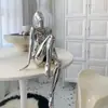 Base de Montaña Vacía Diosa Mecánica Adornos Sentido Avanzado de la Tecnología Sala de Estar Entrada TV Gabinete de Vino Oficina Decoraciones de Escritorio