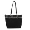 Bolso de Cubo de Moda para Mujer 2025 Nuevo Bolso Tote Patchwork a Cuadros para Viaje al Trabajo, Hombro, Axila para Mujer