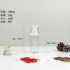 Botella Spray de Hombro Plano Fondo Redondo Pared Gruesa de 100-150ml Tapa de Cúpula de Plástico PET Botella Spray de Niebla Fina para Maquillaje Sub-Botella