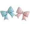 Globos de Papel de Aluminio con Forma de Lazo a Cuadros Estilo Coreano para Decoración de la Fiesta del Primer Cumpleaños del Bebé