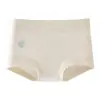 Roupa íntima feminina de algodão para bebê Classe A 10A Antibacteriana Gancho Estendido Sem Costura Alta Elasticidade Respirável Cintura Alta Adolescente Cueca Boxer Lisa
