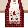 Caminho de Mesa de Linho Transfronteiriço Festa Sala de Estar Mesa de Jantar Guirlanda Boneco de Neve Papai Noel Estilo Americano Mesa de Restaurante