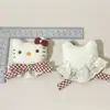 Nueva Pajarita de Cuadros Rojos Cabeza de Gato Kt Peluche Relleno de Algodón Accesorios Ropa DIY Zapatos y Calcetines Accesorios Materiales para Accesorios Al por Mayor
