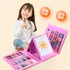 208 Pinceles, Lápices de Colores, Crayones, Rotuladores de Acuarela, Set de Pintura de Papelería para Estudiantes de Primaria, Regalo para el Día del Niño al por Mayor