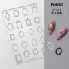 Molde de unha de celebridade online silicone 3D relevo borboleta urso Cristal epóxi diy esculpido silicone de alta transparência