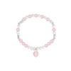 Pulsera BaObAo Diseño Original Plata 925 Cristal en Polvo Perla Plata Rota Melocotón para Mujer DIY Pulsera de Alta Gama