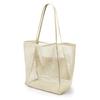 Bolsa de praia dobrável Cross Border, bolsa de malha, bolsa de ombro feminina, bolsa de compras, bolsa de viagem para o verão