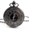 Reloj de Bolsillo de Cuarzo al por Mayor Estilo Pastoral Vintage Romano Hueco Reloj de Bolsillo Accesorios para Ropa de Hombre y Mujer Reloj de Cuarzo