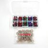 10 rejilla color plástico hilo ojo accesorios en caja DIY muñeca animal juguete ojos padre hijo juguete accesorios