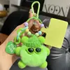 Lindo Colgante Llavero de Coche de Briquetas de Piel Sintética de Conejo Rex Muñeco de Peluche Popular Exquisito Colgante para Mochila Escolar Regalo