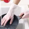 Luvas de borracha duráveis, justas e impermeáveis para mulheres usarem na cozinha para lavar louça, fazer tarefas domésticas, limpar e lavar roupas