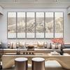 Nueva pintura decorativa de pared de salón de estilo chino, modelo de vestíbulo de hotel, decoración suave para habitación, pintura colgante para sala de estar, pintura mural de paisaje de alta gama