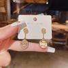 Pendientes asimétricos de lujo ligeros y de alta gama con un toque distintivo para mujer, elegantes y modernos, accesorios para las orejas que combinan con todo.